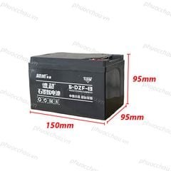 Ắc Quy Xe Đạp Điện Chilwee 6-DZF-13 12V-13AH, acquy dùng cho Loa Kéo, Năng Lượng Mặt Trời