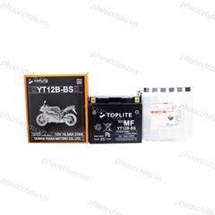 Ắc quy xe moto Toplite YT12B-BS 12V - 10AH, dùng cho Ducati, Harley Davidson, Triumph, Kawasaki, BMW, KTM,...