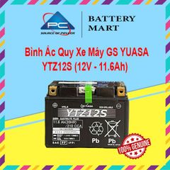 Ắc quy xe moto GS YUASA YTZ12S 12V 11.6AH 210CCA, sản xuất tại Nhật Bản, ắc quy xe Honda Sh300i, Sh350i, Suzuki, Yamaha, Benelli, MV Agusta, Triumph
