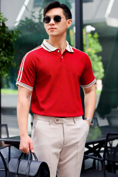 ÁO THUN POLO ĐỎ VH003838