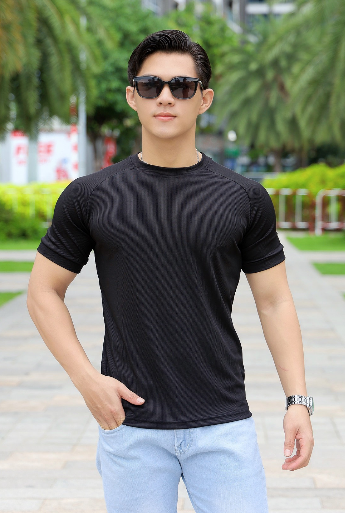 ÁO THUN CỔ TRÒN LT003842