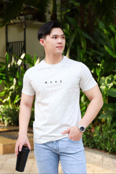 ÁO THUN CỔ TRÒN TRẮNG VH003839