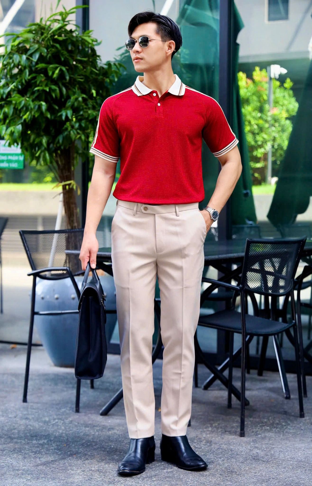 ÁO THUN POLO ĐỎ VH003838