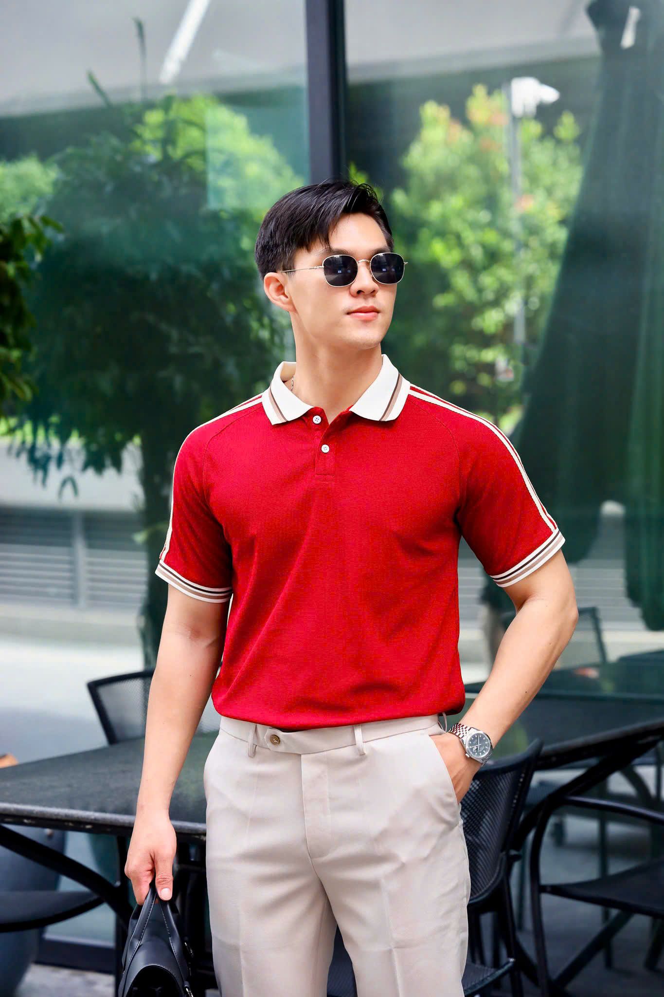 ÁO THUN POLO ĐỎ VH003838