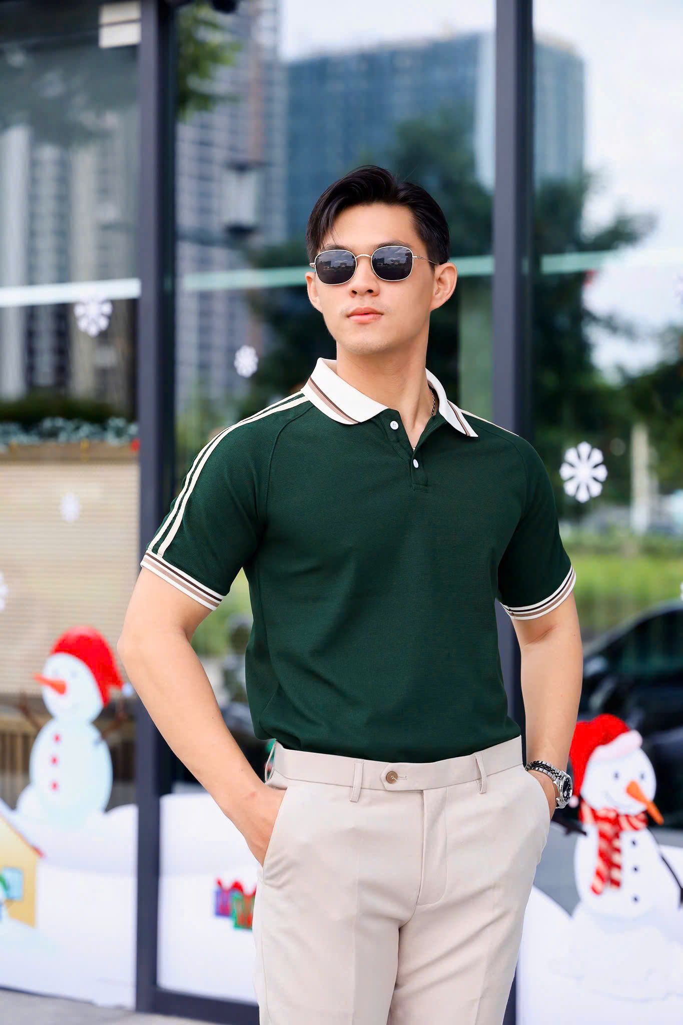 ÁO THUN POLO XANH VH003838