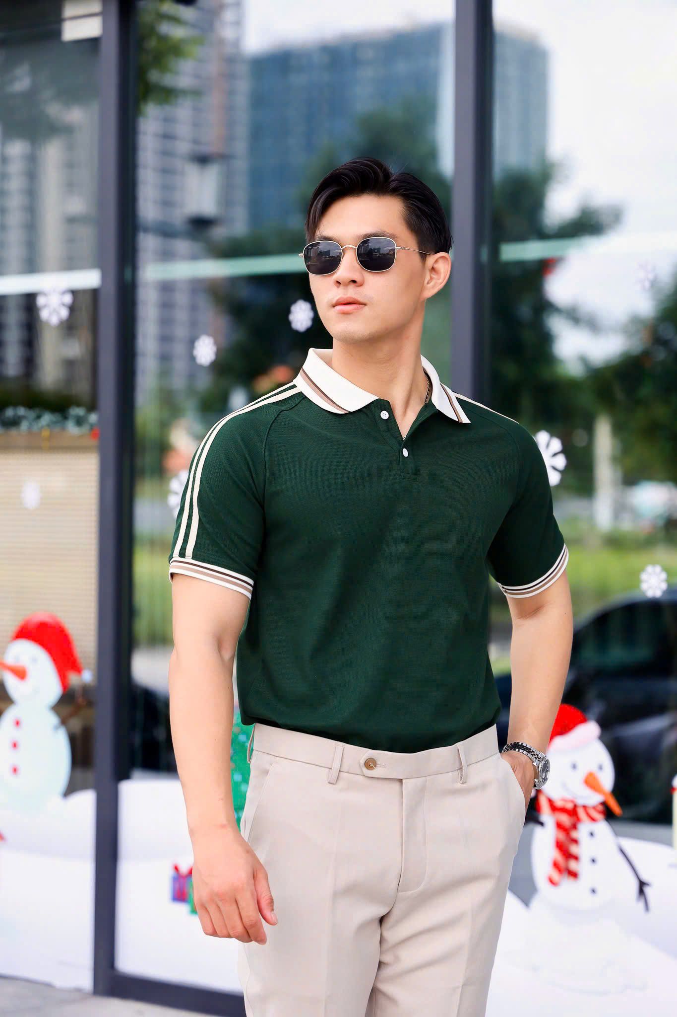 ÁO THUN POLO XANH VH003838