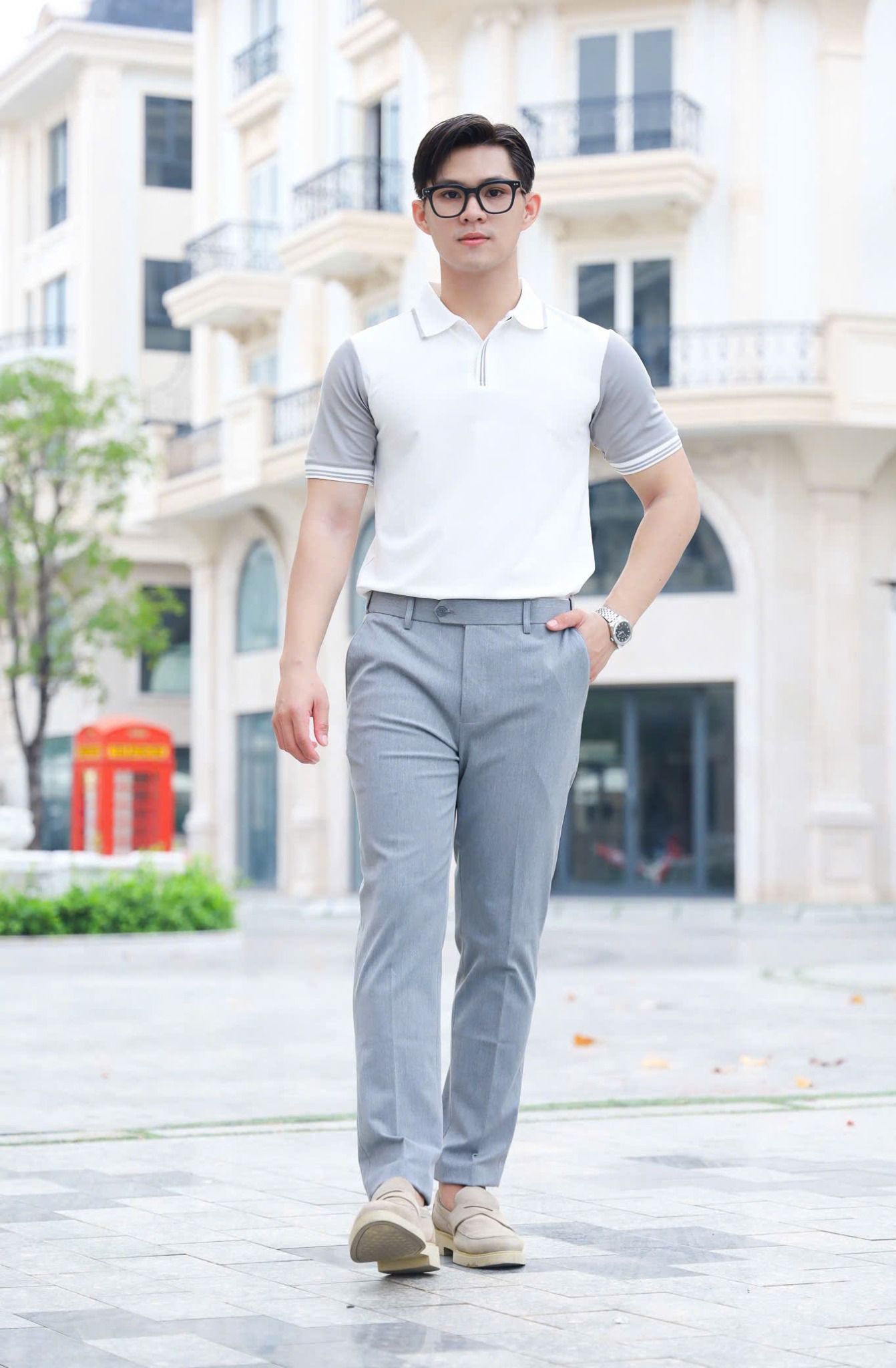 QUẦN TÂY ÂU NAM XÁM P003747