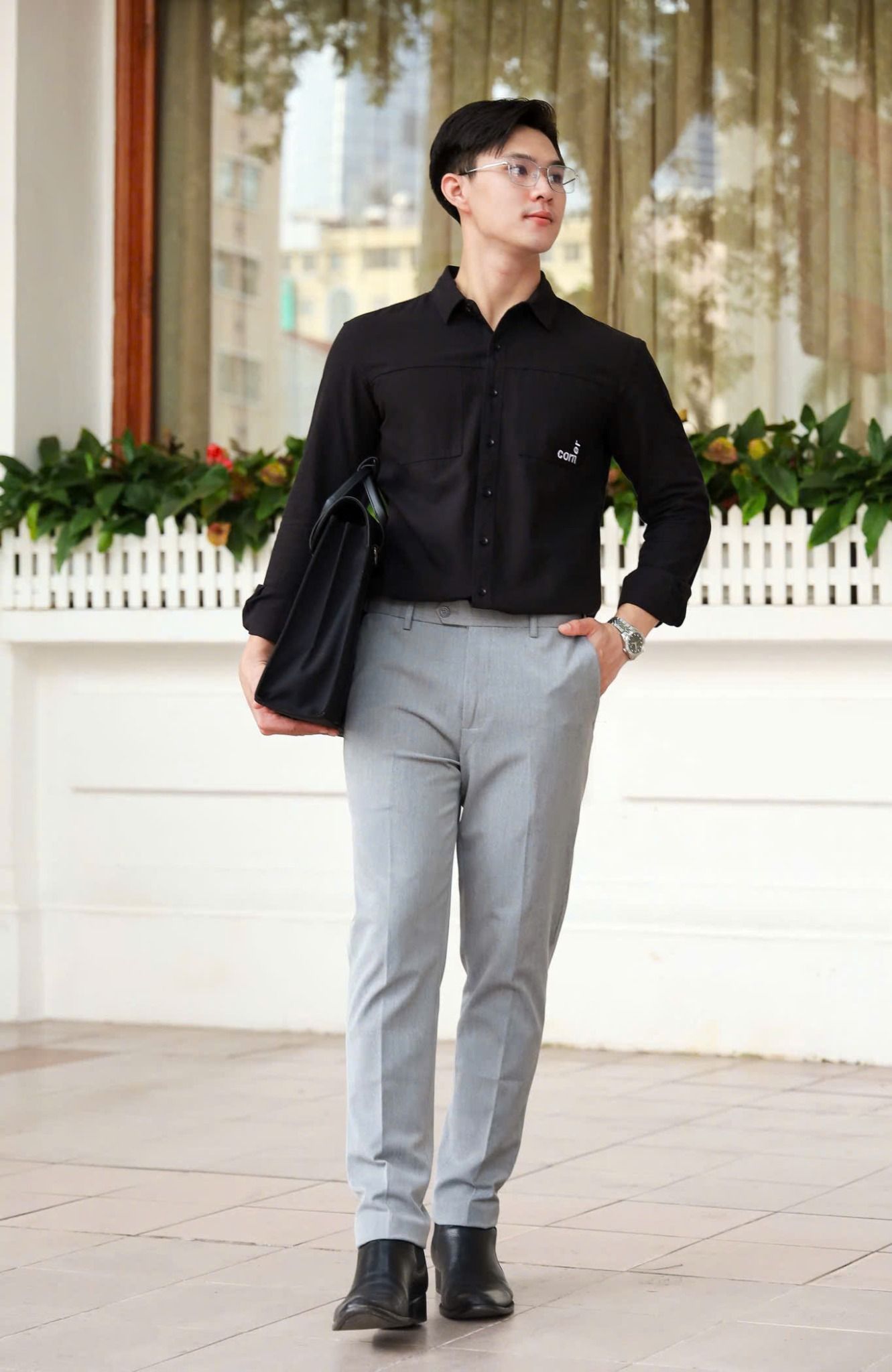 QUẦN TÂY ÂU NAM XÁM P003747