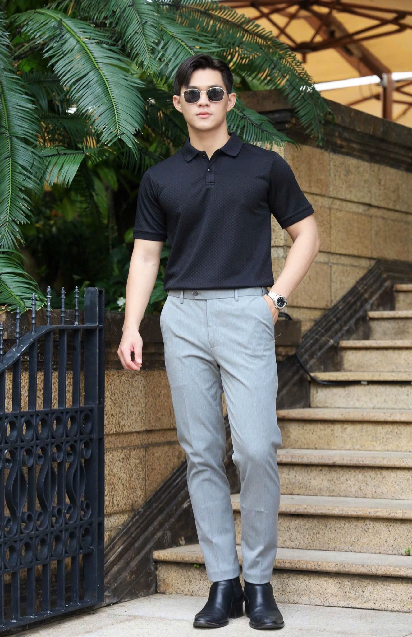QUẦN TÂY ÂU NAM XÁM P003747