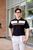 ÁO THUN POLO PHỐI ĐEN VH003861