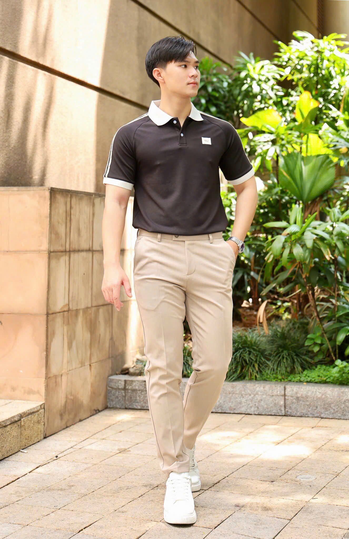 ÁO THUN POLO SO COOL ĐEN VH003866
