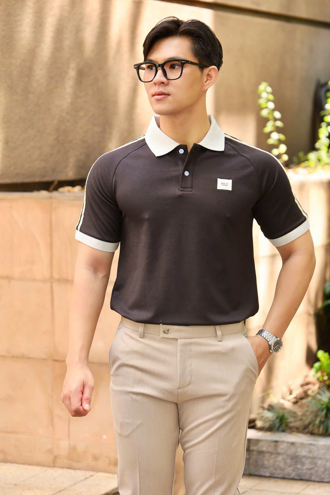 ÁO THUN POLO SO COOL ĐEN VH003866