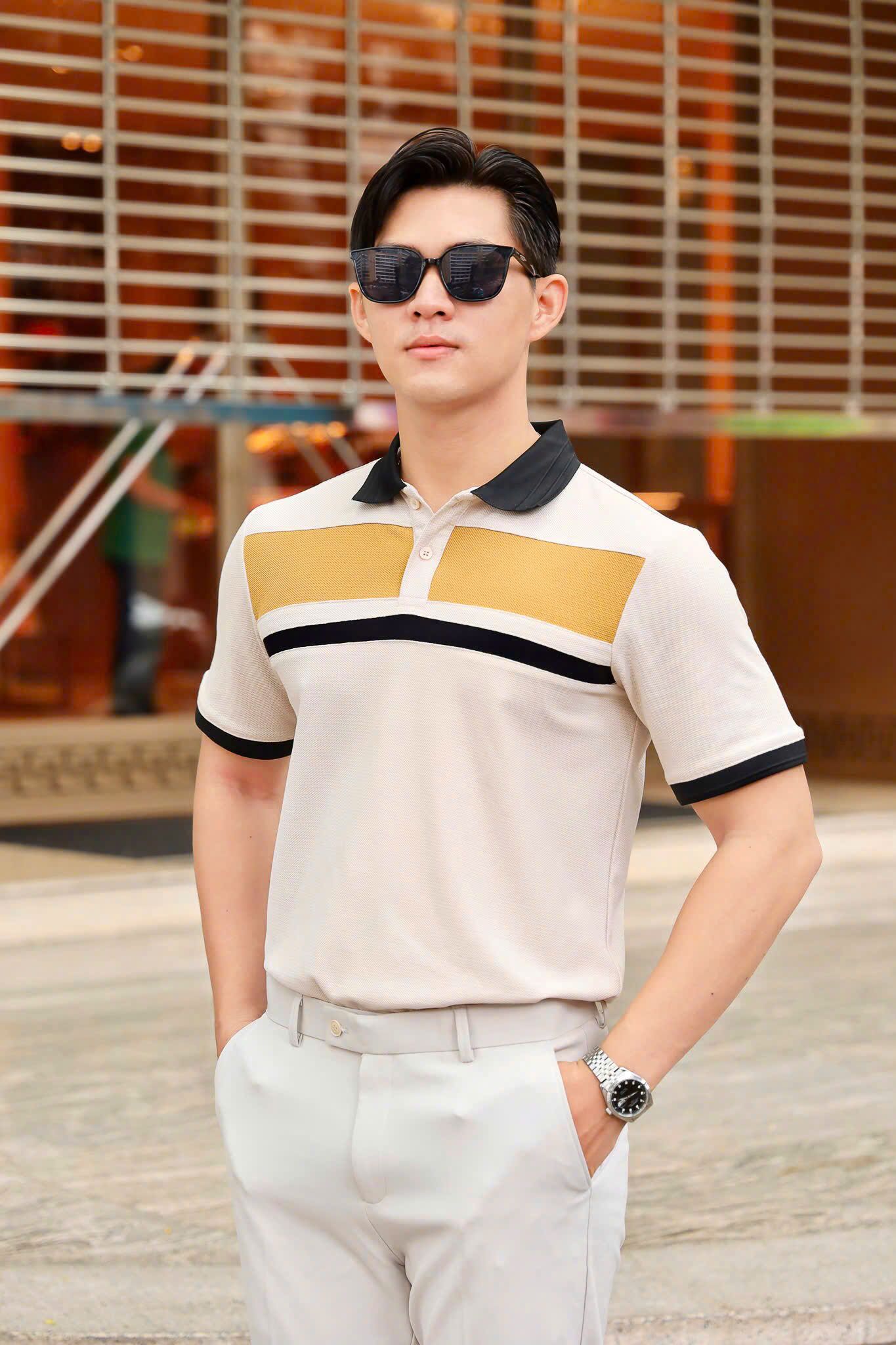 ÁO THUN POLO PHỐI KEM VH003861