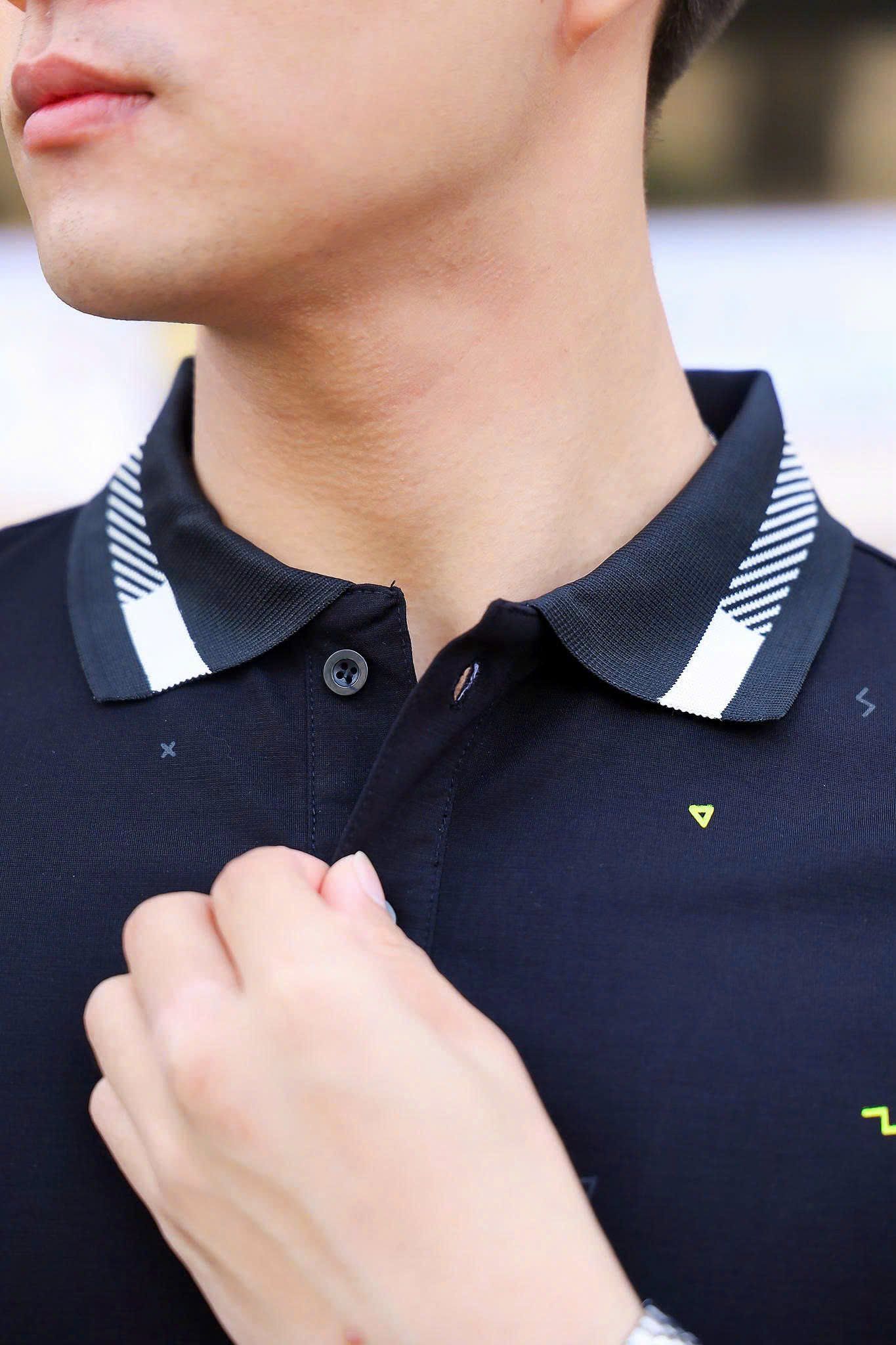 ÁO THUN POLO INFULL ĐEN VH003877
