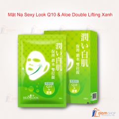 Mặt Nạ Sexy Look Q10 & Aloe Double Lifting Xanh Mã SKU:19222003