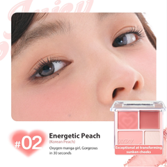Má Hồng Judy Doll Blush & Highllight 4 Ô 9g #03