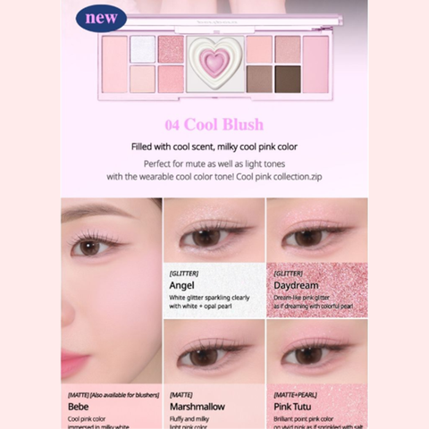 Màu Mắt Peripera 11 Ô 04 Cool Blush