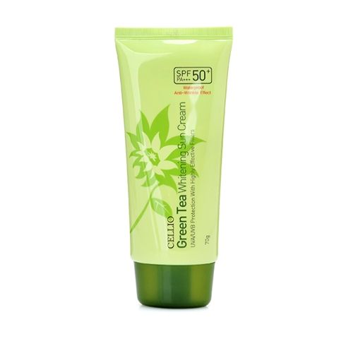 Kem Chống Nắng Cellio Green Tea Whitening Spf50 70g