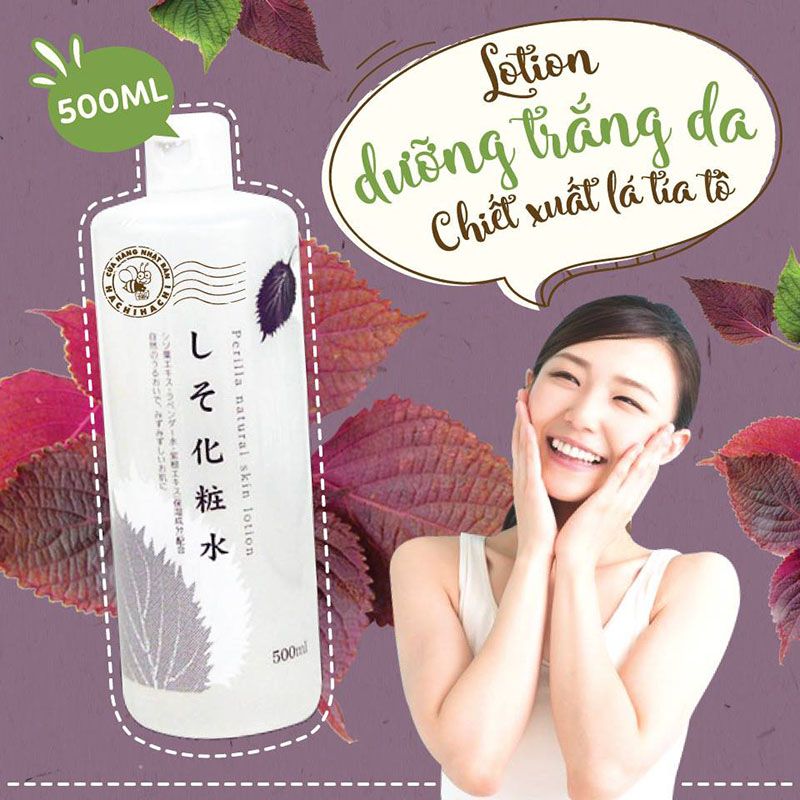 Nước Hoa Hồng Sáng Da Tía Tô Nhật Perilla Natural Skin Lotion 500ml