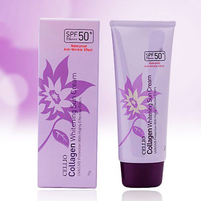 Kem Chống Nắng Cellio Collagen Whitening Spf50 70g