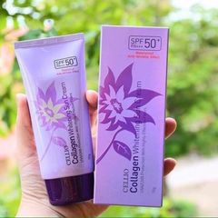 Kem Chống Nắng Cellio Collagen Whitening Spf50 70g