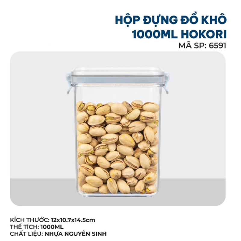 Hộp Đựng Đồ Khô Hokori 1500ml