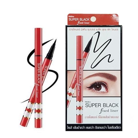 Kẻ Mắt Bút Lông Mistine Super Black Fixed Liner