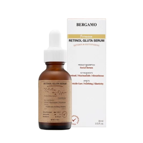 Tinh Chất Bergamo 30ml Retinol & Glutathione Chống Lão Hoá