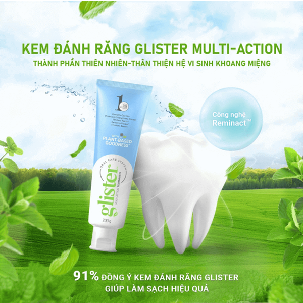 Kem Đánh Răng Amway Glister 200g Đa Năng (Mới)