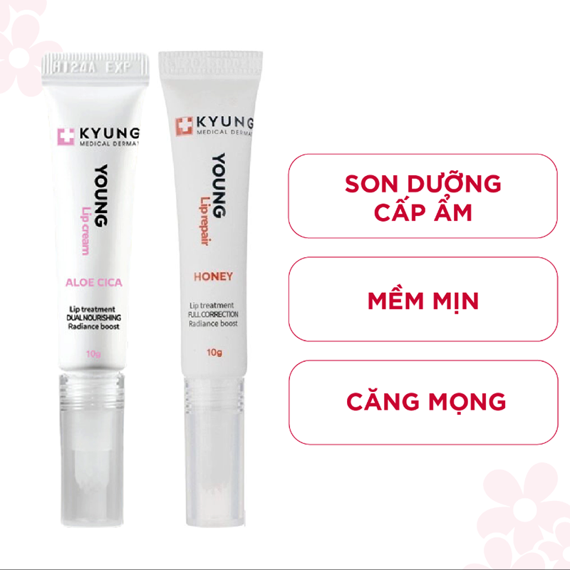 Combo 2 Son Dưỡng Kyung Lab Young Lip 10g, dưỡng phục hồi và cấp ẩm cho môi