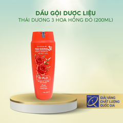 Dầu Gội Thái Dương 3 200ml Hoa Hồng Đỏ, ngăn ngừa rụng tóc