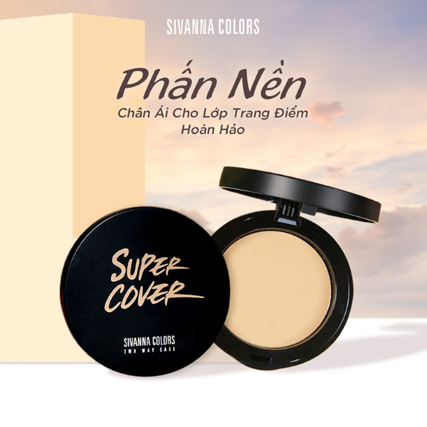 Phấn Phủ Sivanna Colors Super Cover Hf201 10g