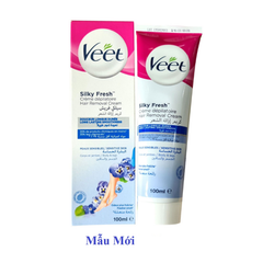 Kem Tẩy Lông Dành Cho Da Nhạy Cảm VEET Silk & Fresh Sensitive Tuýp