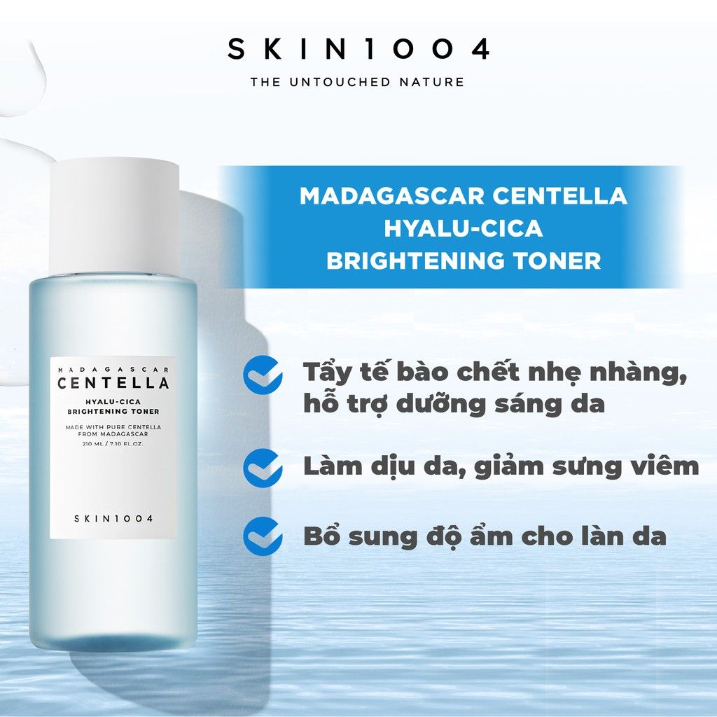 Nước Hoa Hồng Madagascar Centella Hyalu-Cica Brightening Toner 210ml