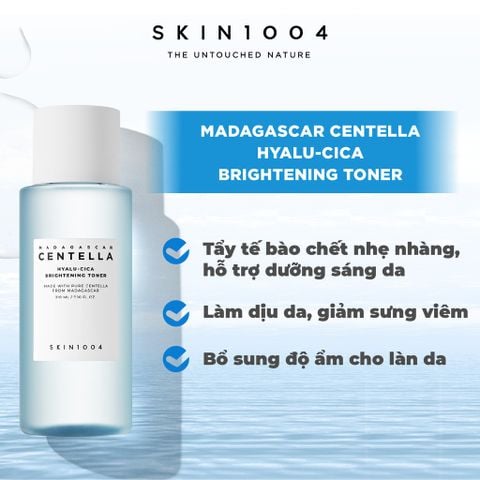 Nước Hoa Hồng Madagascar Centella Hyalu-Cica Brightening Toner 210ml