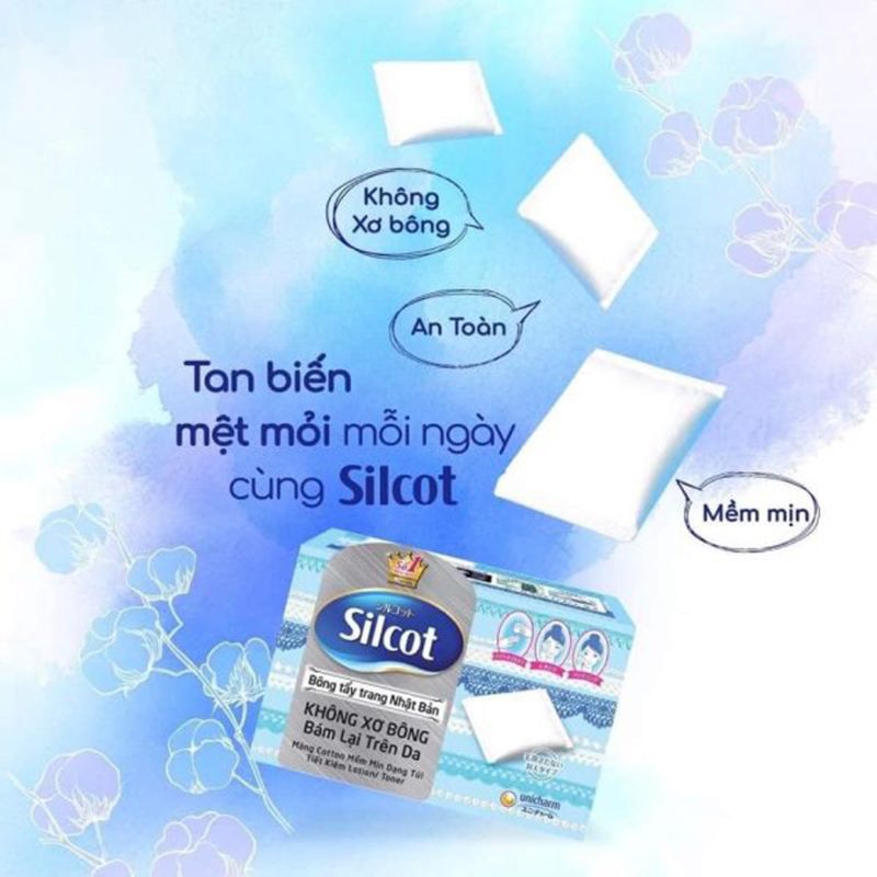 Bông tẩy trang Silcot hộp 82 miếng