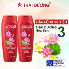 Dầu Gội Thái Dương 3  Đỏ Hoa Sen 200ml