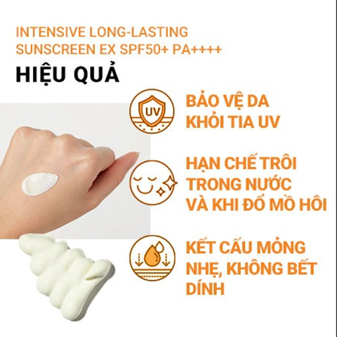 Kem Chống Nắng Innisfree 60ml Intensive Long-lasting Sunscreen Ex Spf50 Trắng (Mẫu Mới)