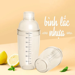 Bình Lắc Cocktail Shaker Nhựa Pha Chế Trà Sữa , Cocktail , Cafe 700ml