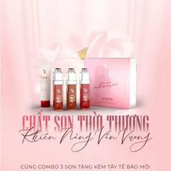 Set Son Xinh Đông Anh 3 Cây Kèm Tẩy Tế Bào Môi