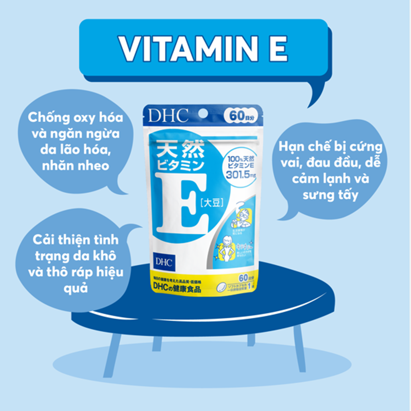 Viên Uống Dhc Bổ Sung Vitamin E 60 ViênViên Uống Dhc Bổ Sung Vitamin E 60 Viên – Shop Lọ Lem Bạc Liêu