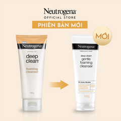 Sữa Rửa Mặt Neutrogena 100g Deep Clean Gentle Làm Sạch Kiểm Soát Nhờn