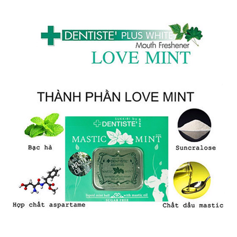 Kẹo Ngậm Tình Yêu Dentiste Sukkiri Love Mint Hộp Nhỏ 20 Viên