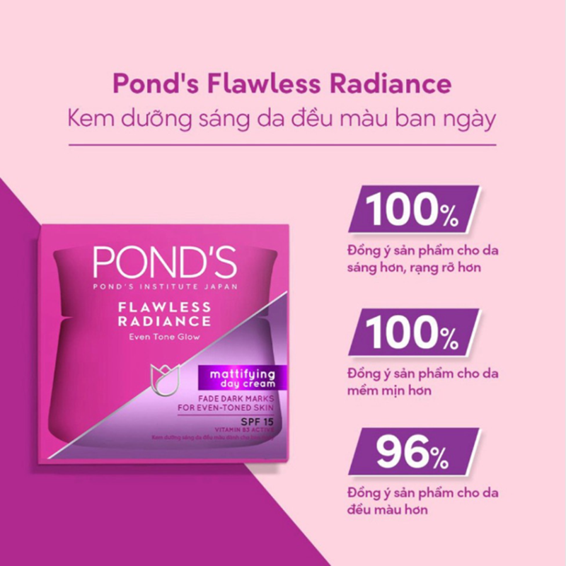 Kem Pond's Flawless Radiance Derma 50g Ngày (Cao Cấp)