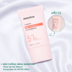 Kem Chống Nắng Innisfree 50ml Tone Up No Sebum Sunscreen Ex Spf50