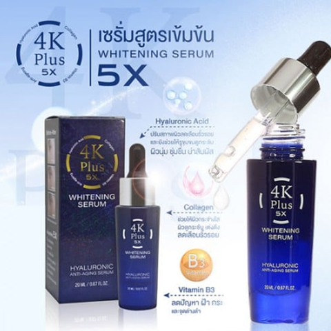 Serum 4k Plus 5x Whitening Thái 20ml Dưỡng Trắng Da