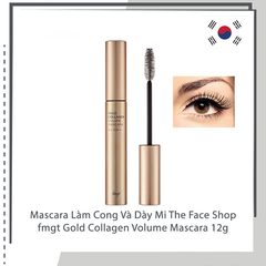 Mascara The Face Shop Fmft Gold Collagen 12g, Giúp nuôi dưỡng hàng mi dài đẹp, chắc khỏe