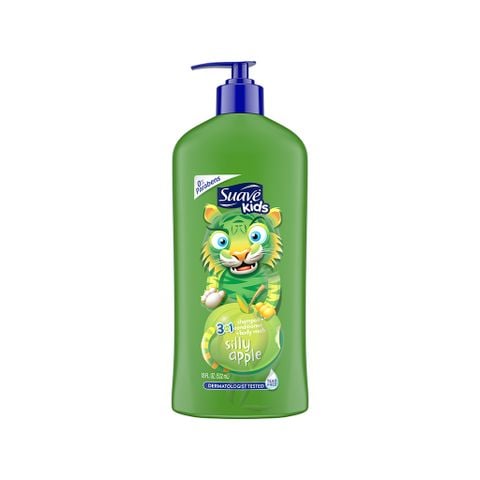 Sữa tắm bé hương táo 3 trong 1 Suave Kids 3 in 1 Silly Apple 532ml