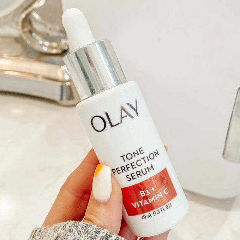 Serum Olay 40ml Tone Perfection With Vitamin B3+ Vitamin C, giúp dưỡng trắng da, mờ các đốm nâu, vết thâm nám