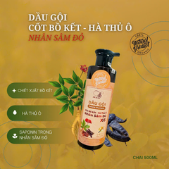 Bộ Đôi Dầu Gội Xã Dr Di.hi 500ml Nhân Sâm Đỏ X6, Hỗ Trợ Mọc Tóc Giảm Gẫy Rụng